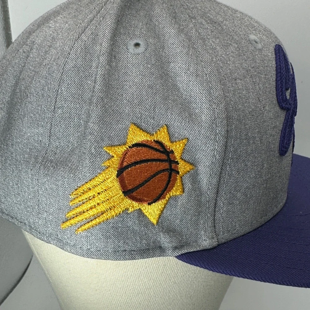New Era NBA Phoenix Suns 9FIFTY‎ Heather Gray Purple Snapback Hat Cap